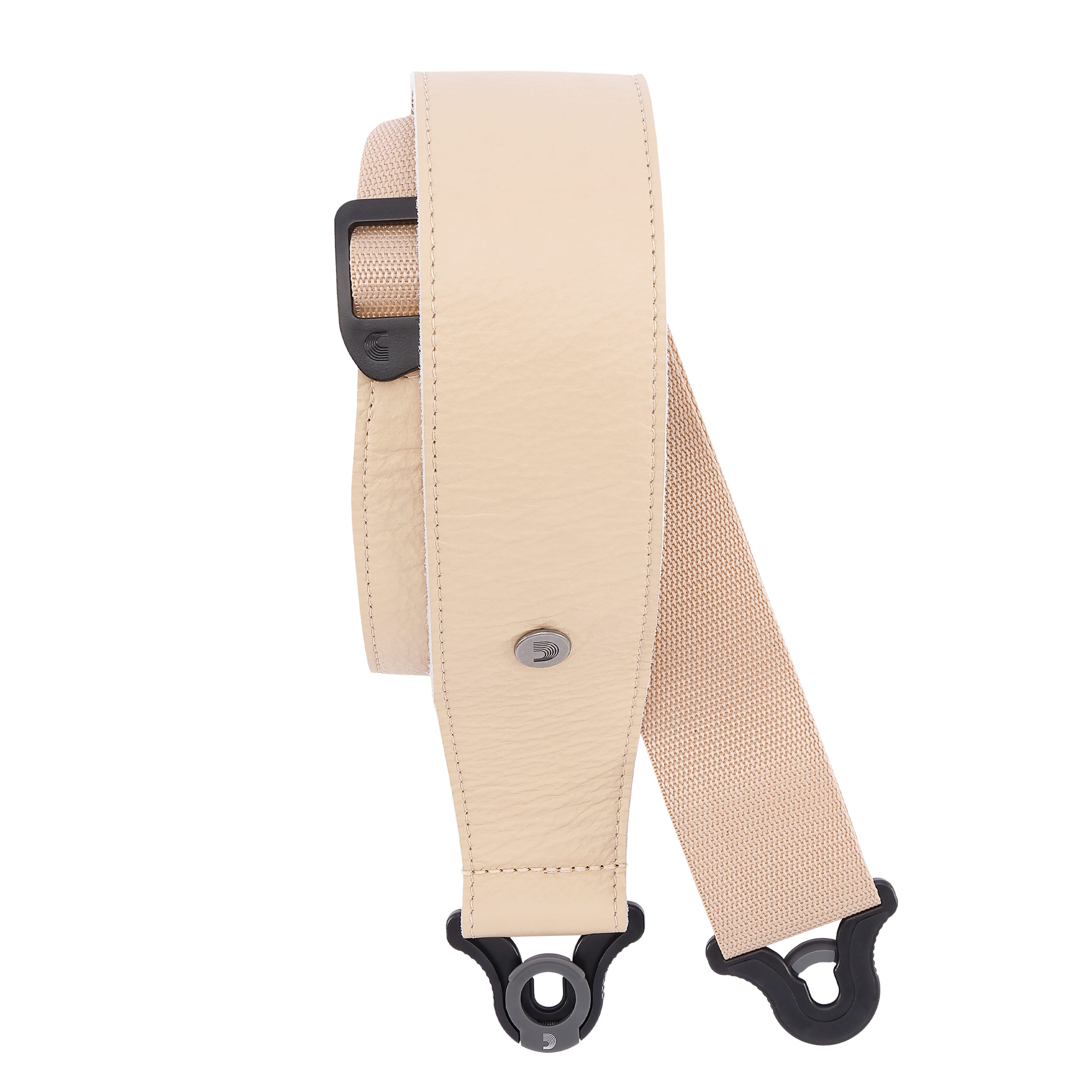 D'Addario 25BAL01 Comfort Leather Auto Lock Guitar Strap, Tan