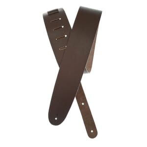 D'Addario 25BL01 Basic Classic Leather Guitar Strap, Brown