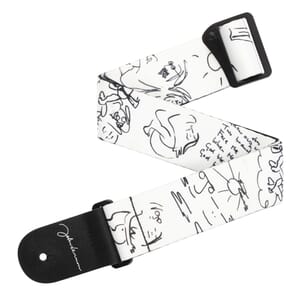 D'Addario 25JL01 Lennon Art Series Leather Strap, John & Yoko