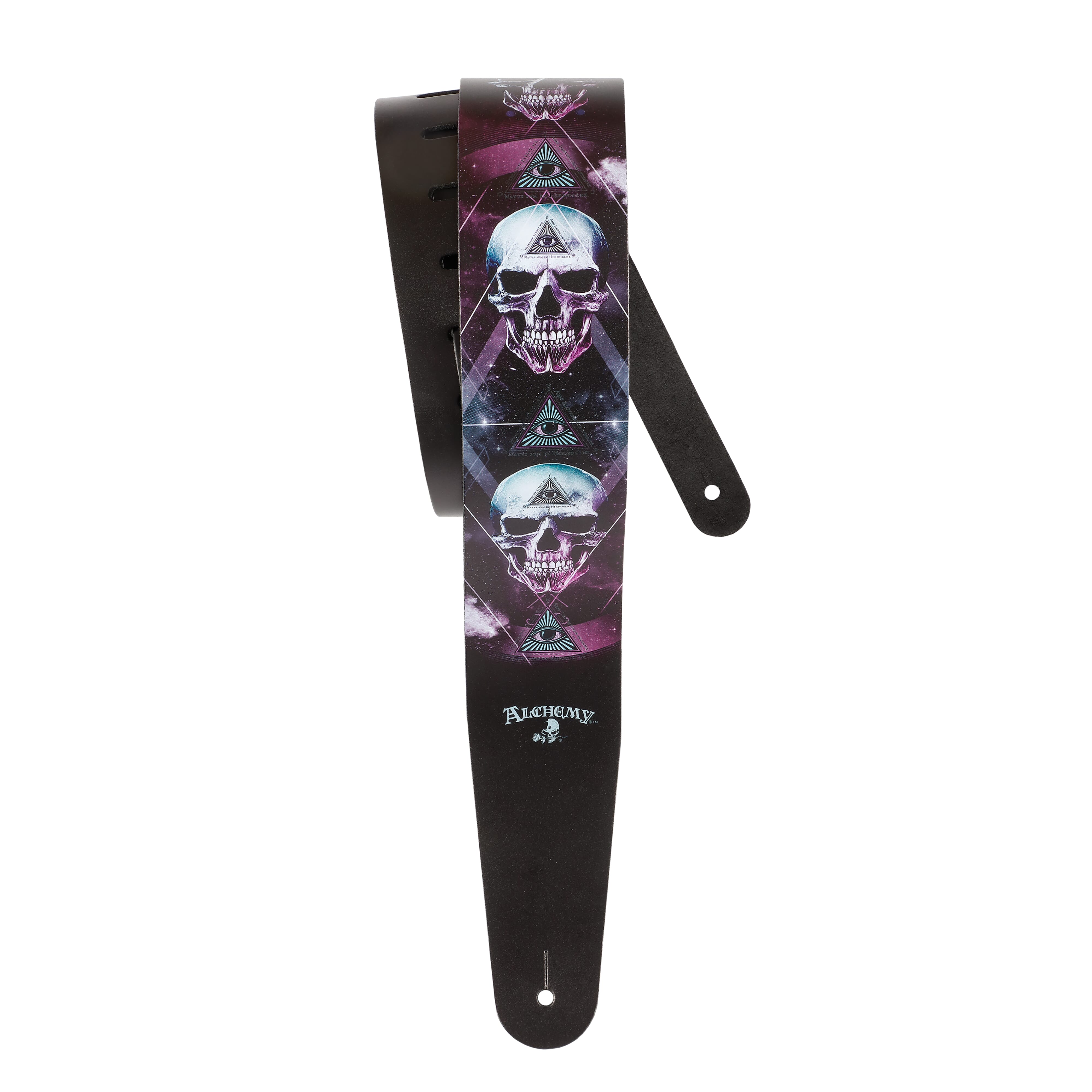 D'Addario 25LAL13 Alchemy Leather Guitar Strap, Dark Synth