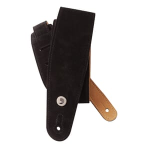 D'Addario 25SS00-DX Suede Guitar Strap, Black