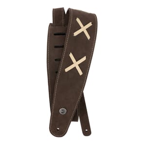 D'Addario 25VDG00 2.5" Leather Strap, Vintage - DG
