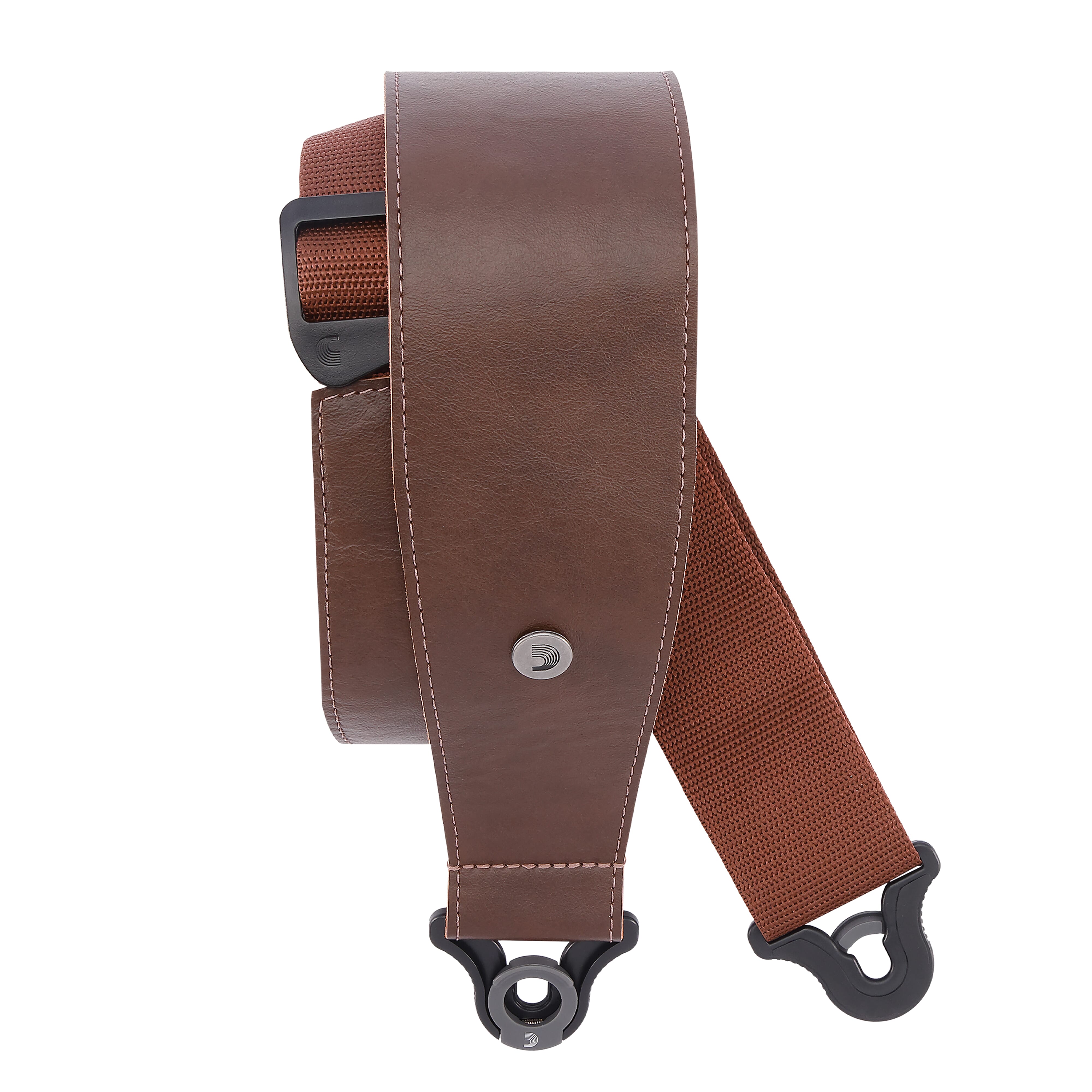 D'Addario 30BAL02 Comfort Leather Auto Lock Guitar Strap, Brown