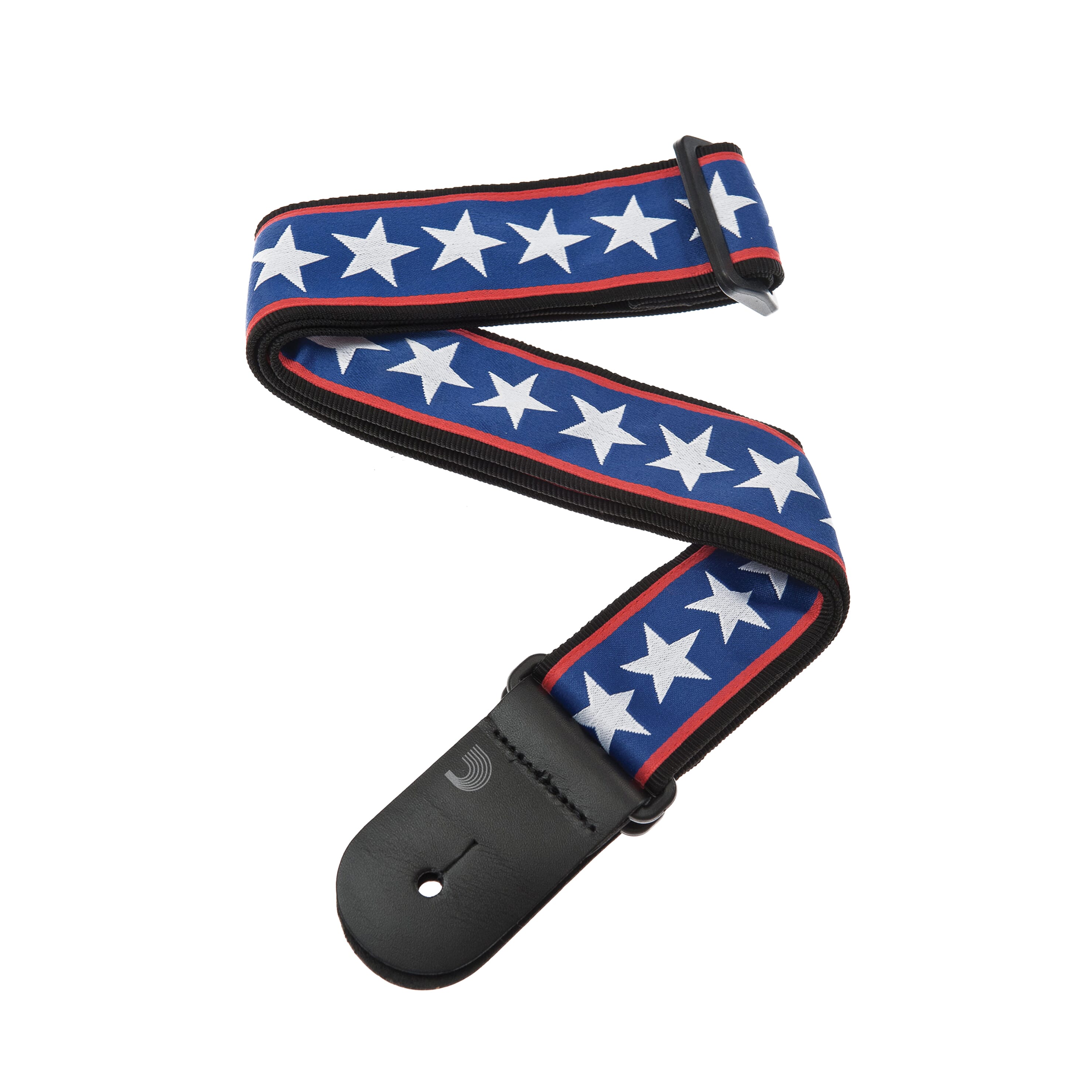 D'Addario 50A10 Woven Guitar Strap, Stars & Stripes