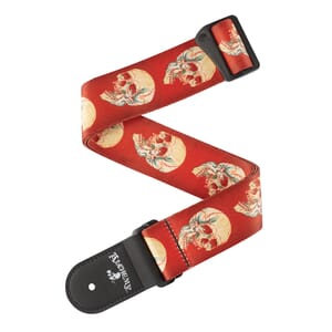 D'Addario 50AL08 Alchemy Guitar Strap, Live Life Skull