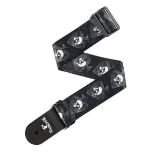 D'Addario 50AL11 Alchemy Guitar Strap, Skulls in Spades