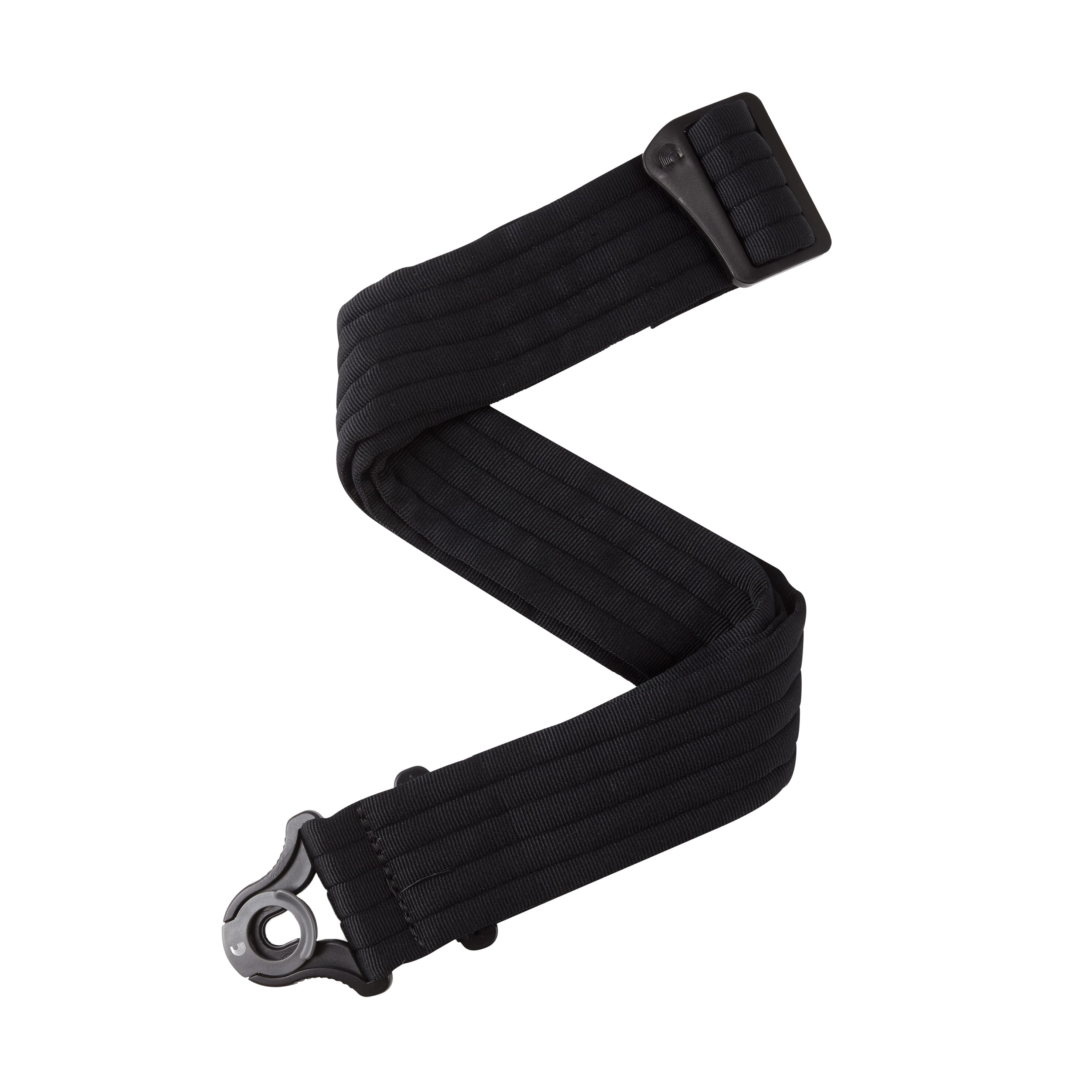 D'Addario 50BAL01 Auto Lock Guitar Strap, Black Padded Stripes