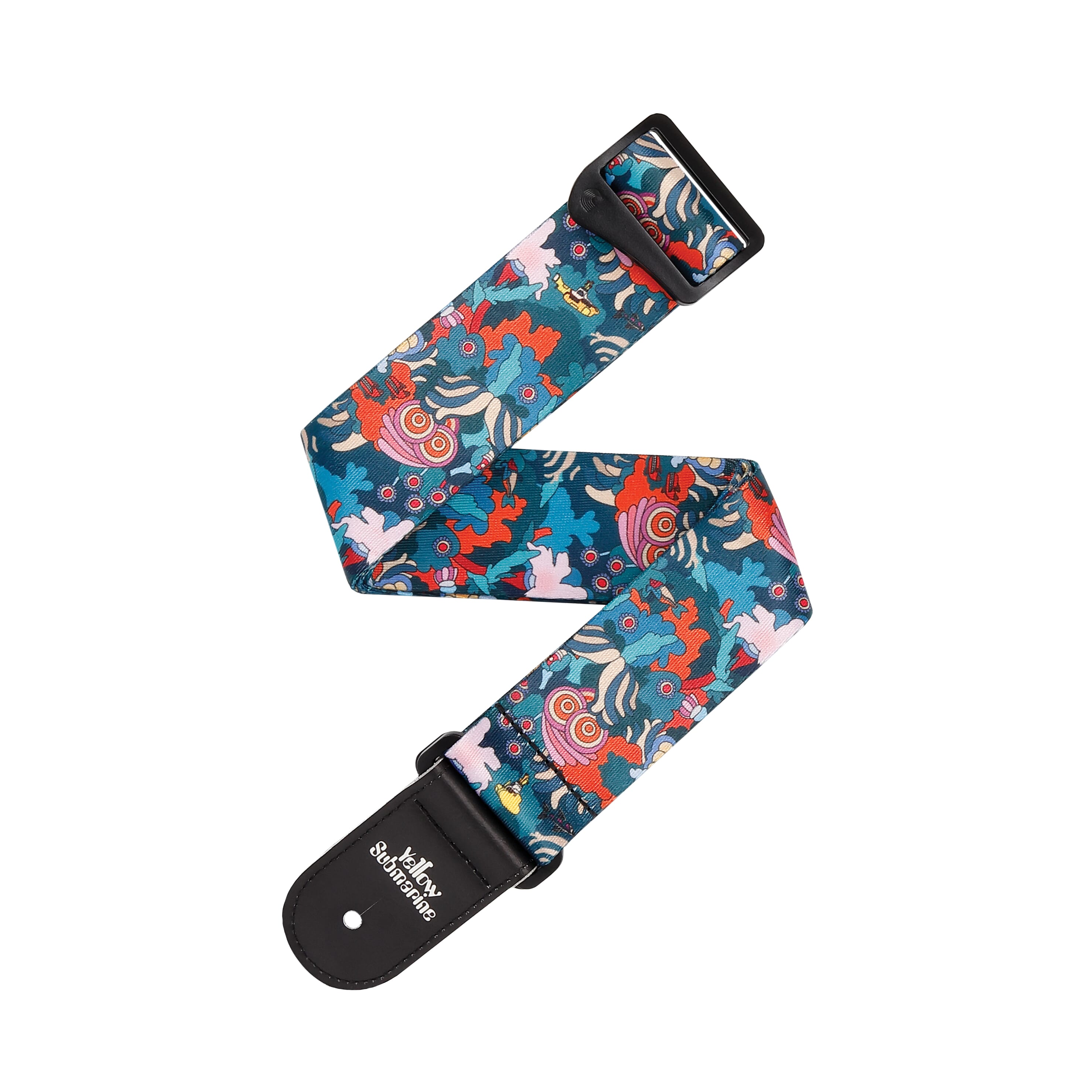 D'Addario 50BYS01 Beatles Yellow Submarine 55th Anniversary Polyester Guitar Strap, Under The Sea