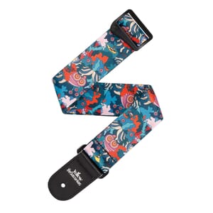 D'Addario 50BYS01 Beatles Yellow Submarine 55th Anniversary Polyester Guitar Strap, Under The Sea