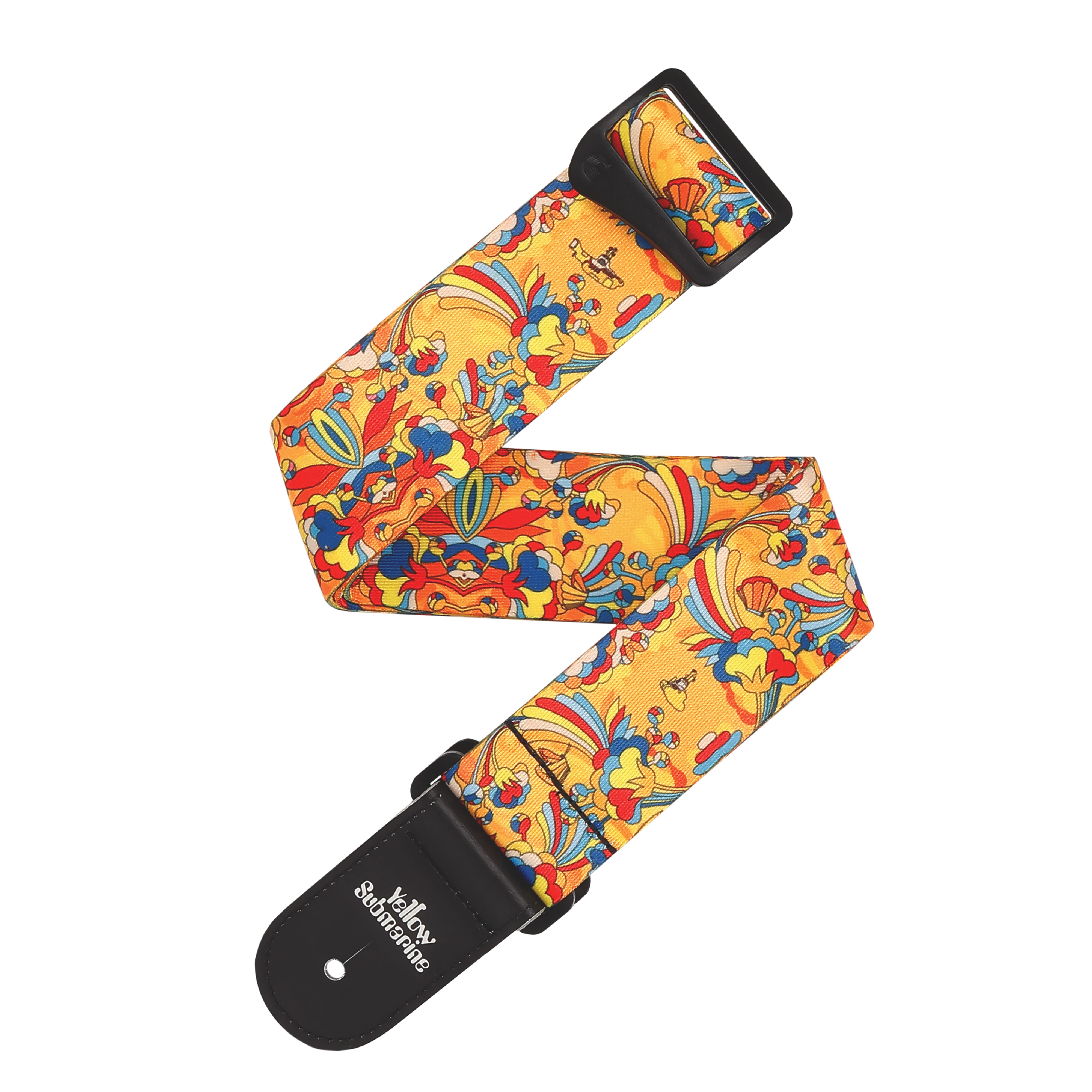D'Addario 50BYS02 Beatles Yellow Submarine 55th Anniversary Polyester Guitar Strap, Primrose Prairie