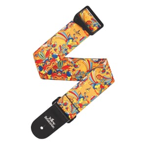 D'Addario 50BYS02 Beatles Yellow Submarine 55th Anniversary Polyester Guitar Strap, Primrose Prairie