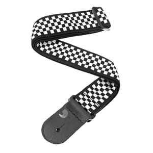 D'Addario 50C02 Woven Guitar Strap, Check Mate