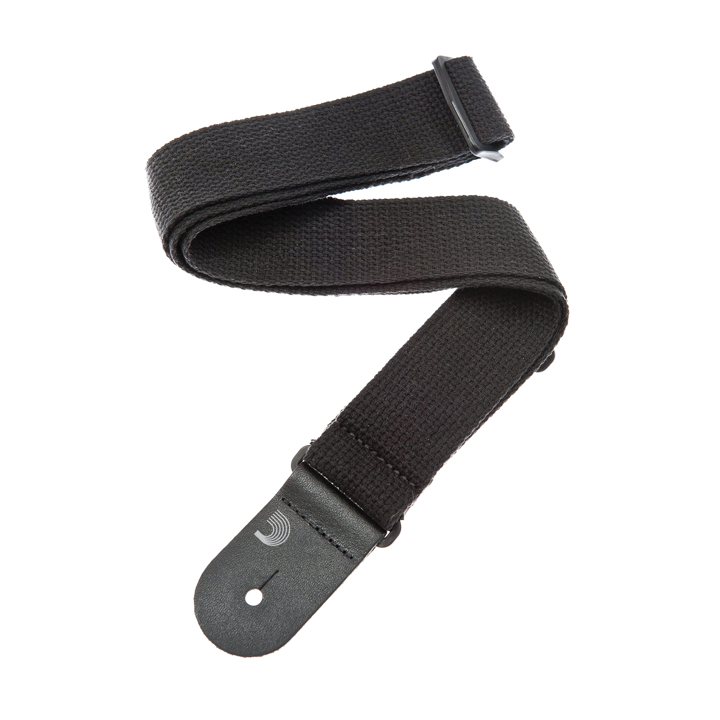 D'Addario 50CT00 Cotton Guitar Strap, Black