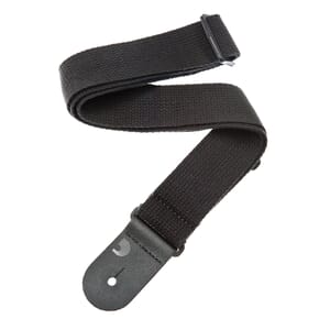 D'Addario 50CT00 Cotton Guitar Strap, Black