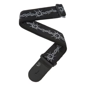 D'Addario 50F04 Woven Guitar Strap, Barbed Wire