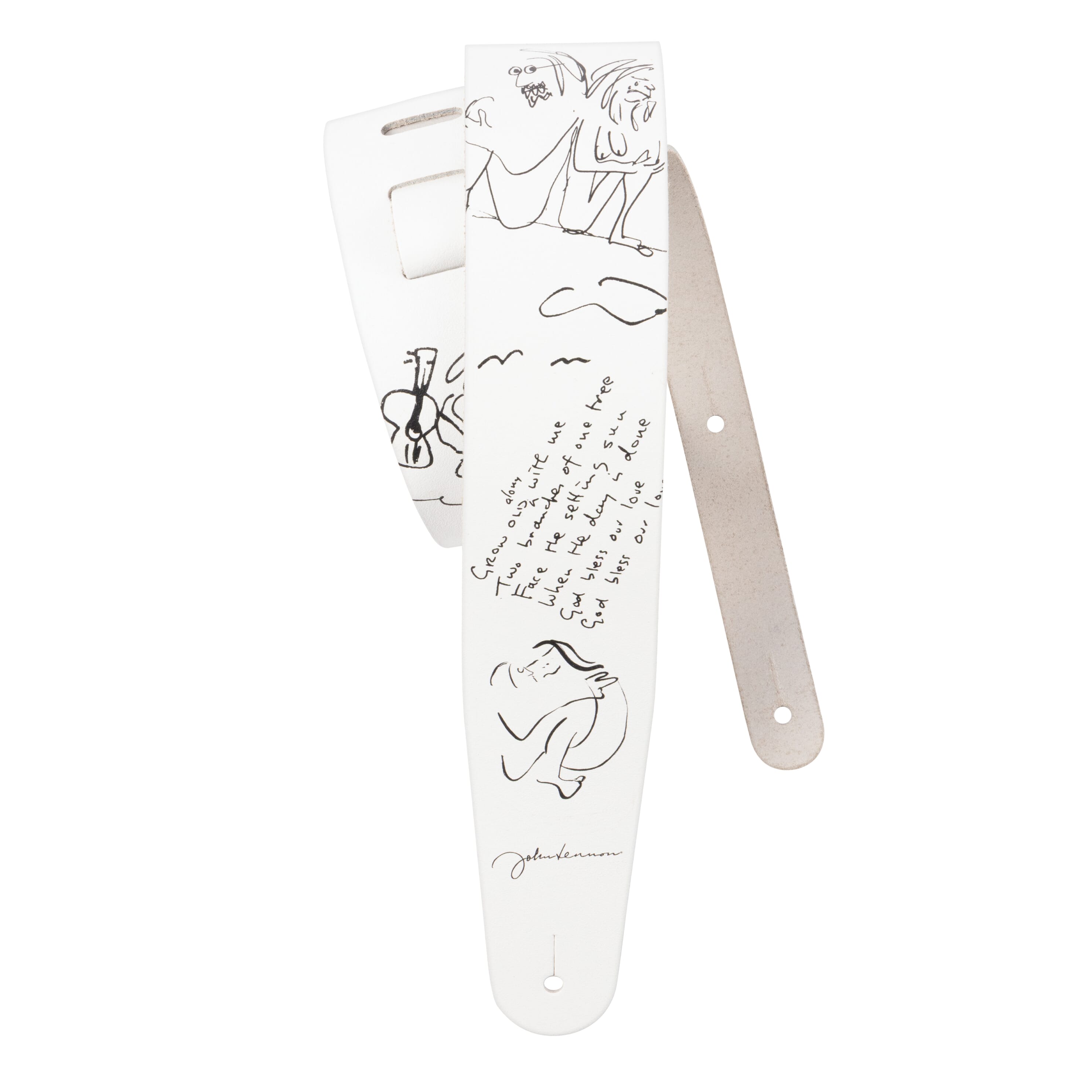 D'Addario 50JL02 John Lennon Art Series Polyester Strap - John & Yoko