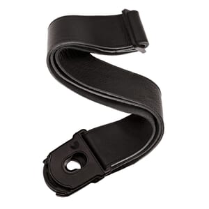D'Addario 50PLL00 Planet Lock Leather Guitar Strap, Black