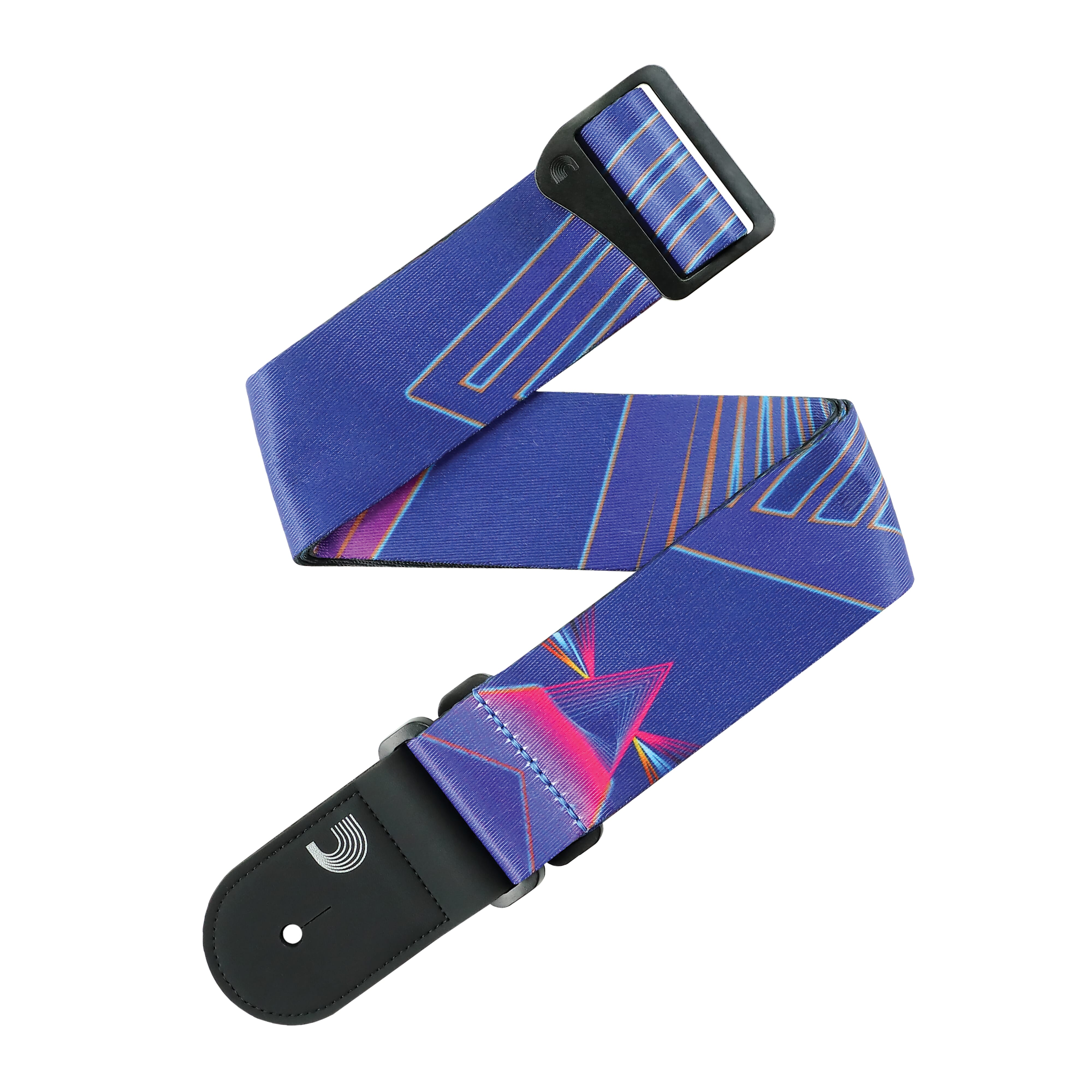 D'Addario 50RUN81 Outrun Polyester Guitar Strap, Prism