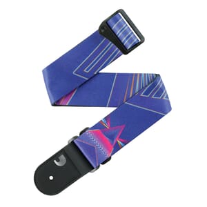 D'Addario 50RUN81 Outrun Polyester Guitar Strap, Prism