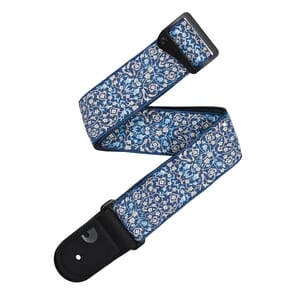 D'Addario 50RW08 Eco Persian Woven Guitar Strap, Blue