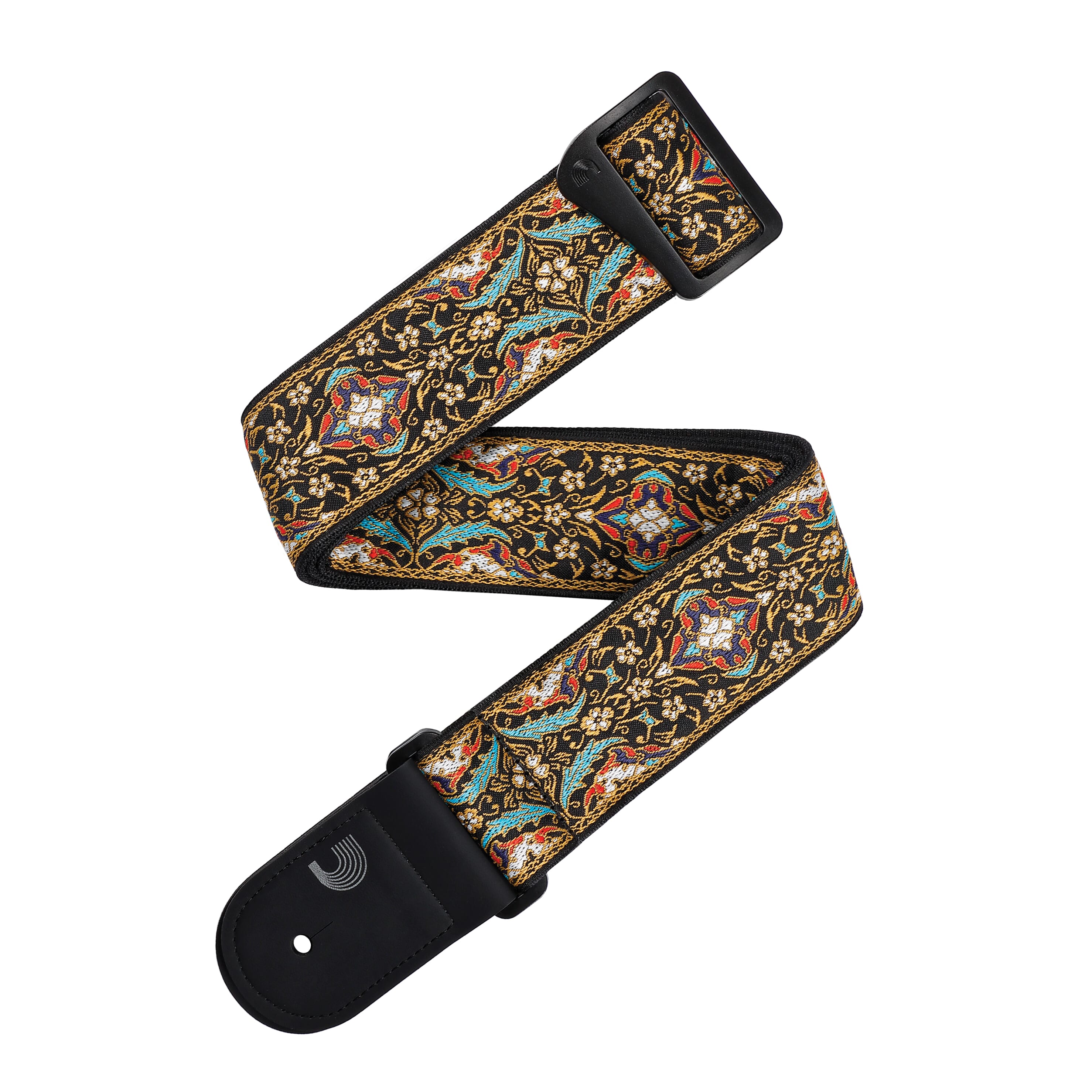 D'Addario 50RW10 Eco Persian Woven Guitar Strap, Black