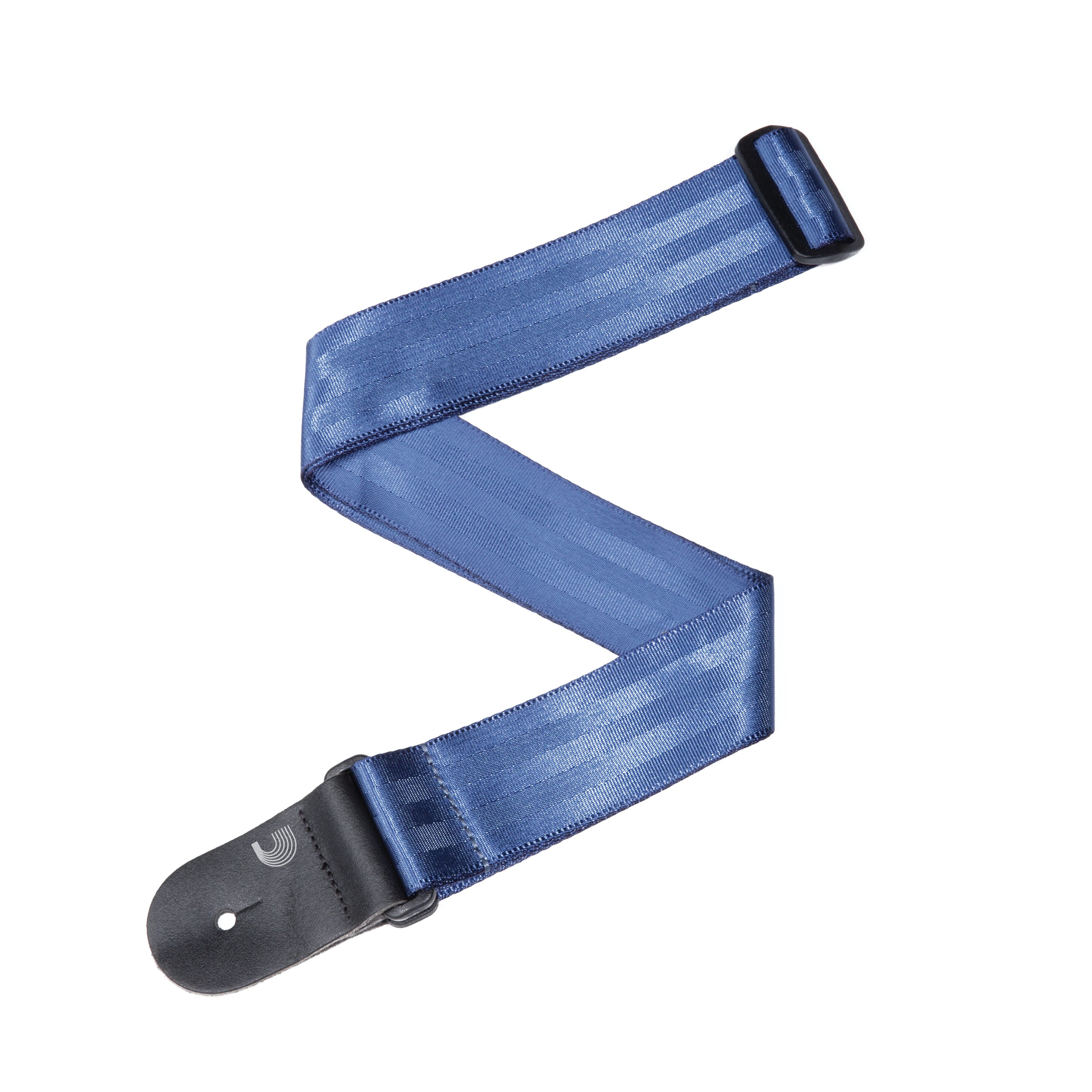 D'Addario 50SB02 Seat Belt Guitar Strap, Blue 50mm