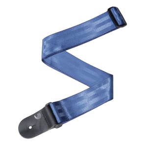 D'Addario 50SB02 Seat Belt Guitar Strap, Blue 50mm