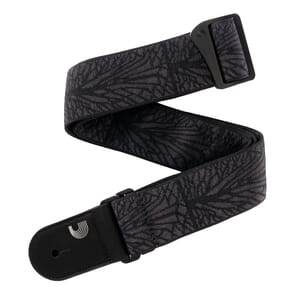 D'Addario 50TB02 Woven Guitar Strap, Lightning Black Tubular
