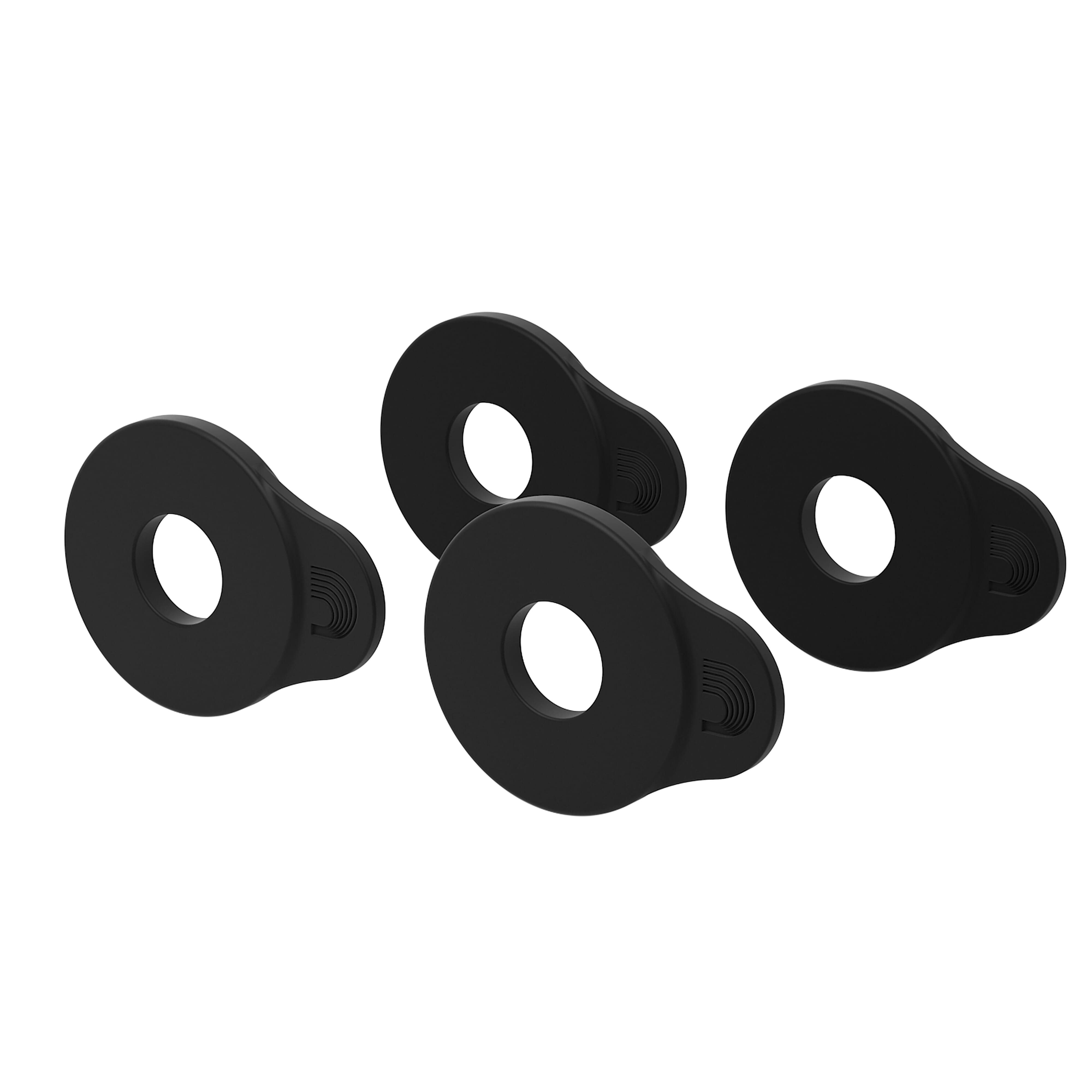 D'Addario PW-FLSB-04BK Flex Lock Strap Block, 4-Pk Black