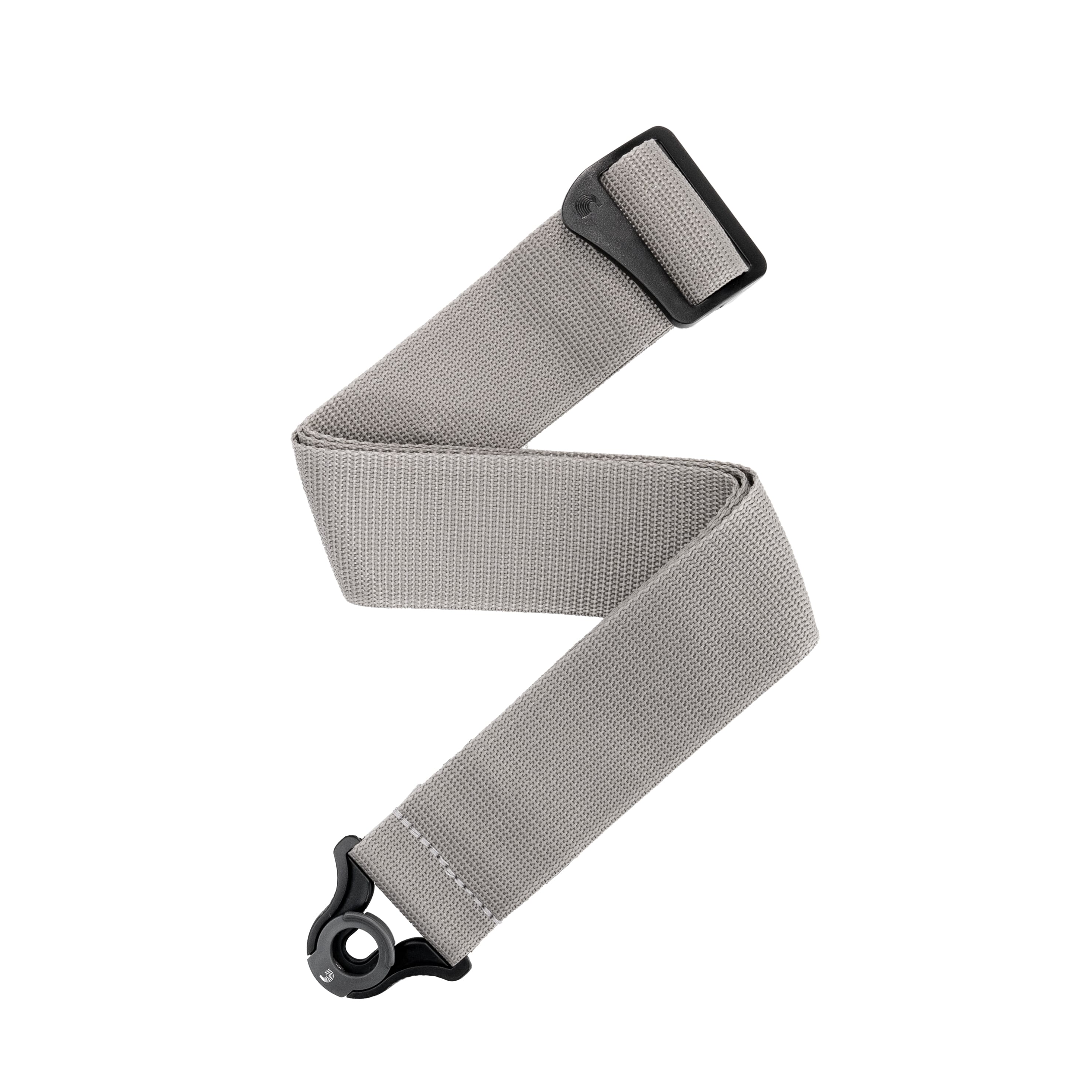 D'Addario PWSAL405 Auto Lock Polypro Guitar Strap, Silver