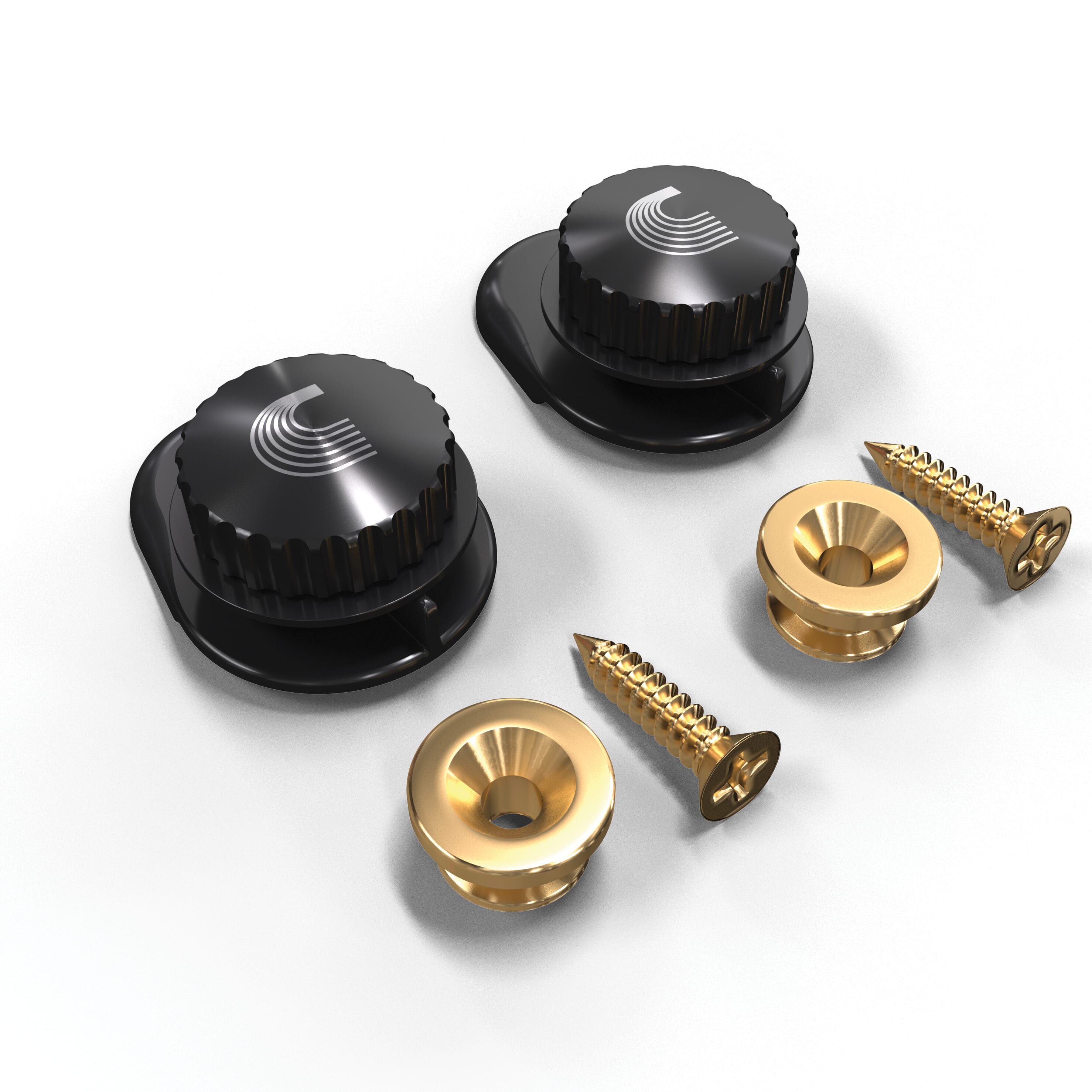 D'Addario PW-SLS-03 Universal Strap Lock System, Gold