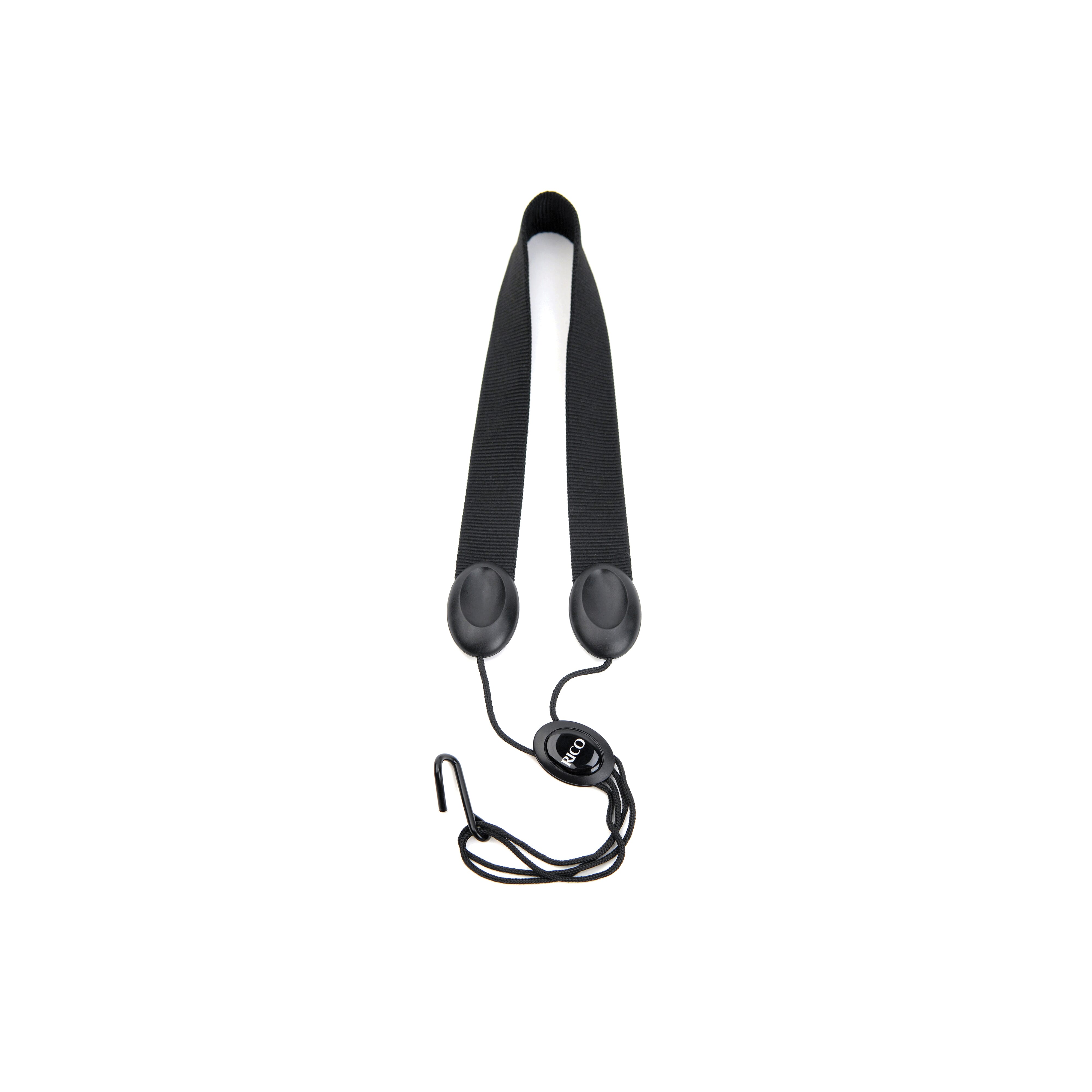 Rico SLA11 Saxophone Strap, Tenor/Baritone, Black Nylon