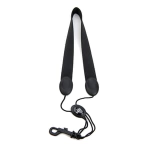 Rico SLA13 Saxophone Strap, Tenor/Baritone, Black Nylon, Snap Hook