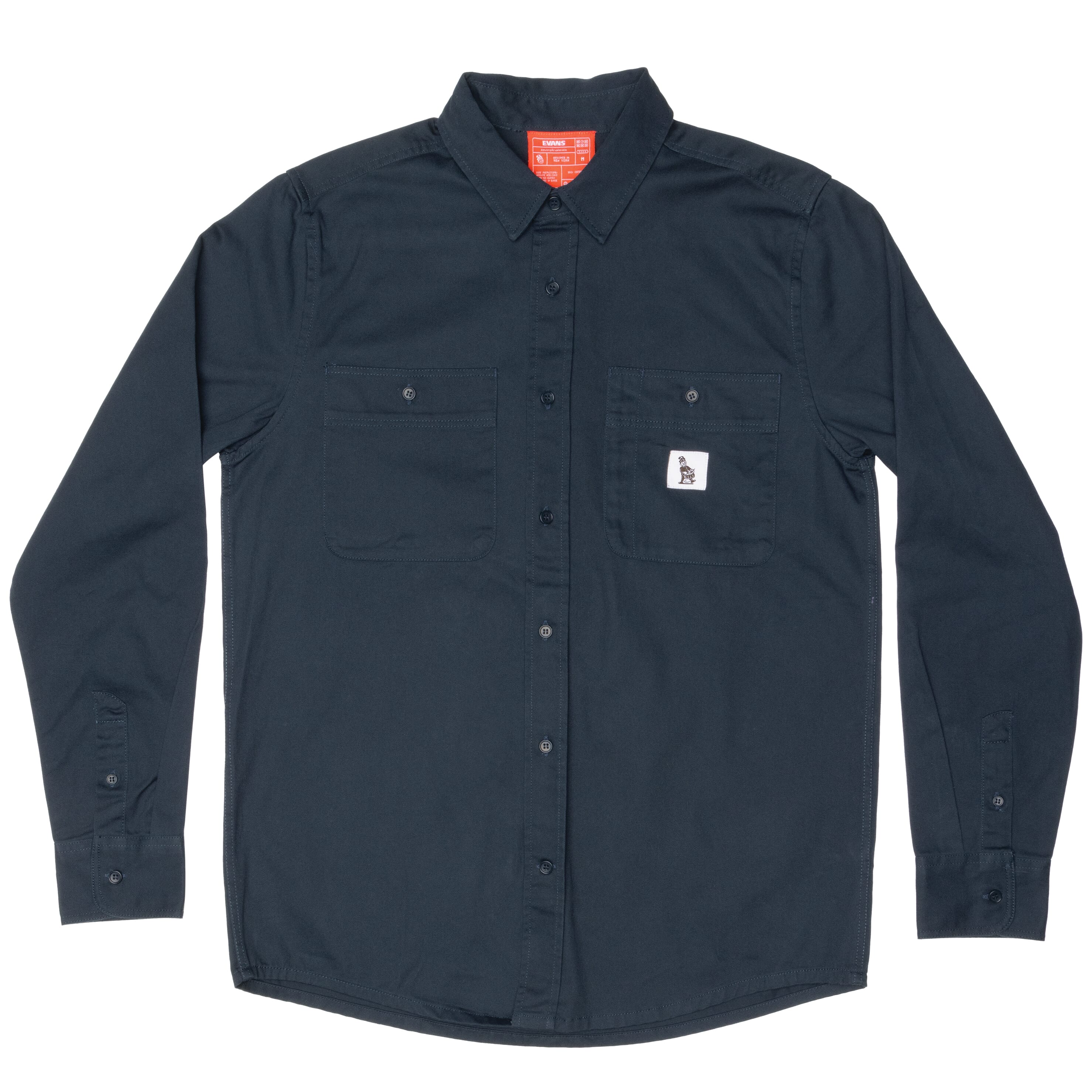 EVANS ALE231216 Heritage Work Shirt, Black, 3XL