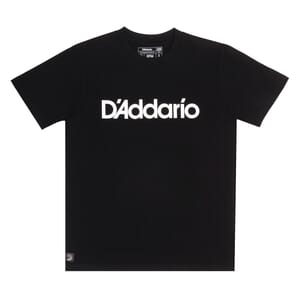 D'Addario ATD230114 Logo T-Shirt, Black, XL