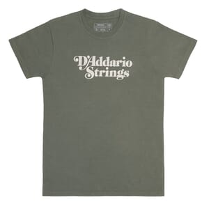 D'Addario ATD230361 1978 Logo T-Shirt, Willow Green, SM