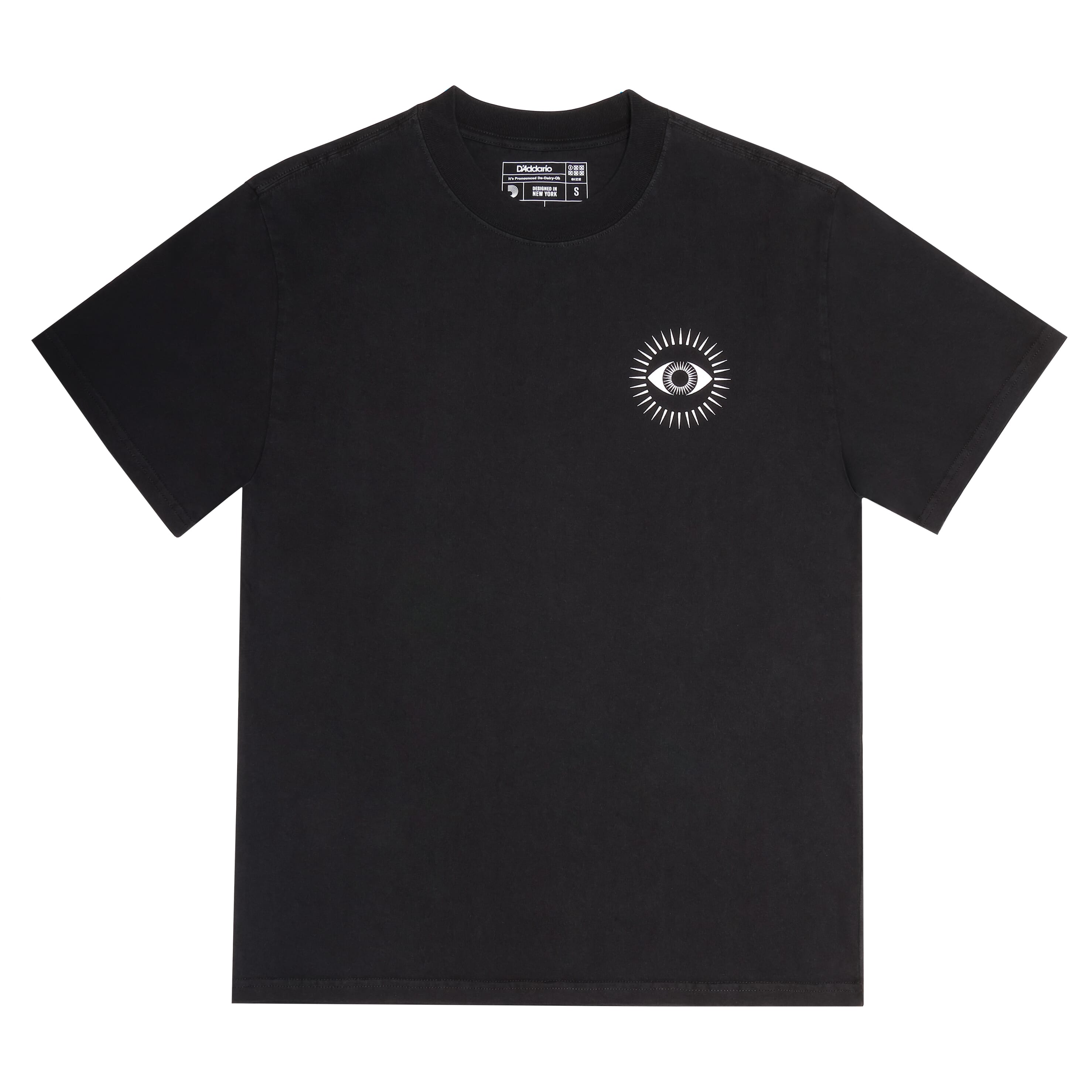 D'Addario ATD230416 All Seeing Eye T-Shirt, Faded Black, 3XL