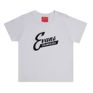 Evans ATE231324 Retro Wo's T-Shirt White XL