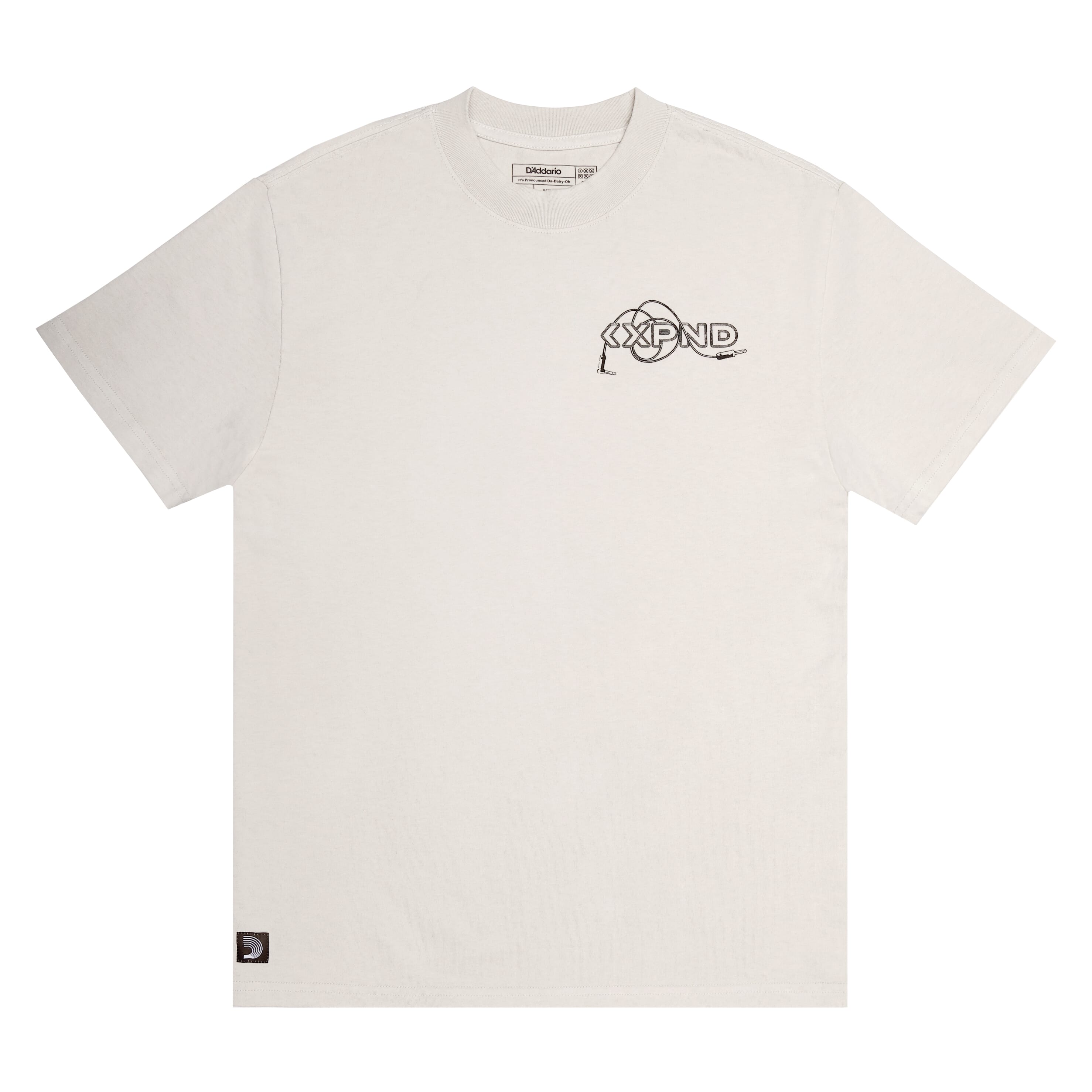 D'Addario ATG230923 XPND Pedalboard T-Shirt, Bone White, L