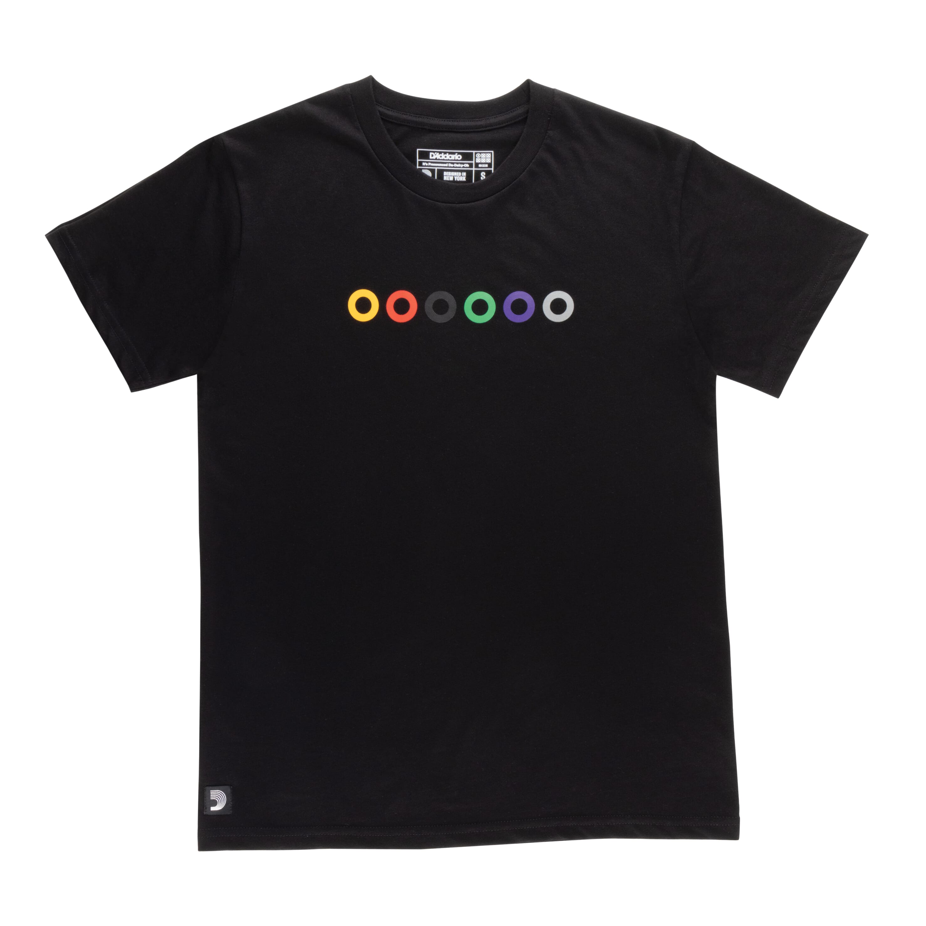 D'Addario ATG240115 Ball End T-Shirt, Black, 2XL