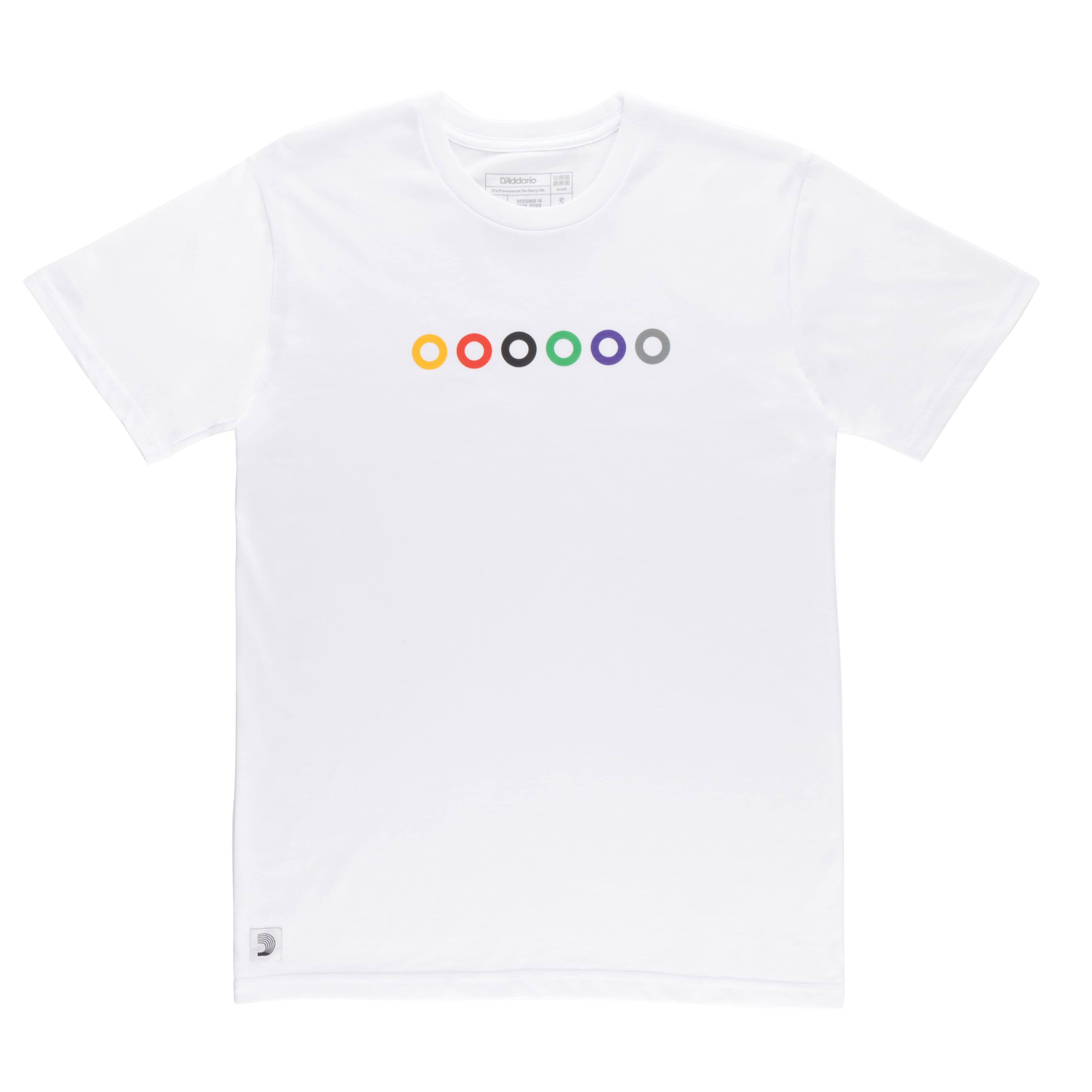 D'Addario ATG240126 Ball End T-Shirt, White, 3XL