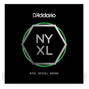 D'Addario NYXLB085, NYXL Nickel Wound Bass Guitar Single String, Long Scale, .085