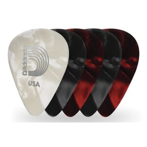 D'Addario 1CAPX-25 Classic Pearl Celluloid Gauge Assortment, 25 Pack