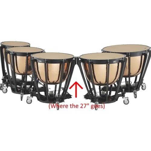 Yamaha TP8327R Timpani 27" - Cambered Hammered Copper