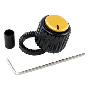 D'Addario PW-LNL-01BG LokNob Large - Black/Gold