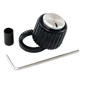 D'Addario PW-LNL-01BS LokNob Large - Black/Silver