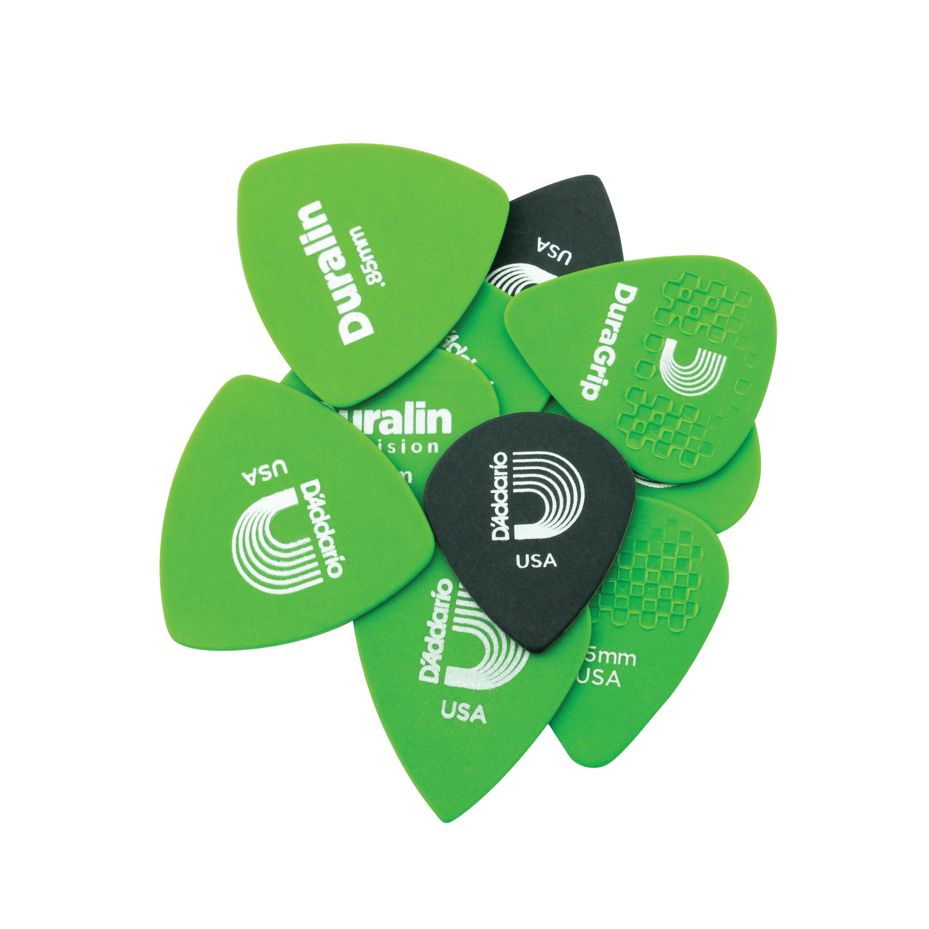 D'Addario XDGN4-10 Duralin Assorted Shapes Pack, Medium