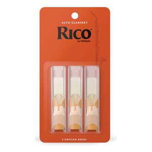 Rico RDA0325 Alto Clarinet Reeds, Strength 2.5, 3-Pack