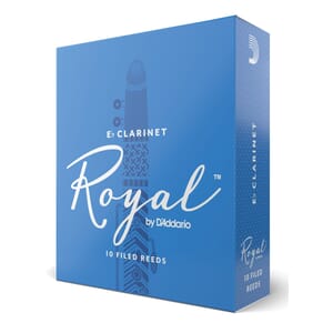 Rico Royal RBB1020 Eb Clarinet Reeds, Strength 2, 10-pack