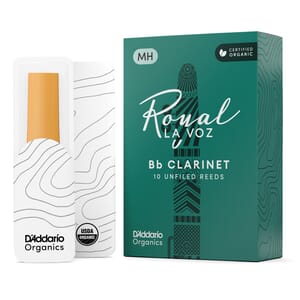 D'Addario RCC10MH La Voz Bb Clarinet Reeds, Strength Medium-Hard, 10 Pack